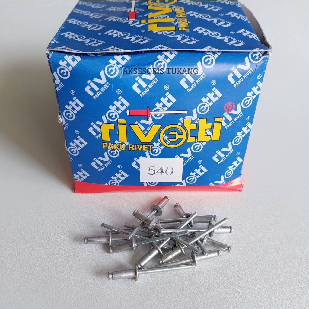 Jual Paku Rivet 540 Rivetti Isi 1000 Pcs Ukuran 4mm x 11mm | Shopee ...
