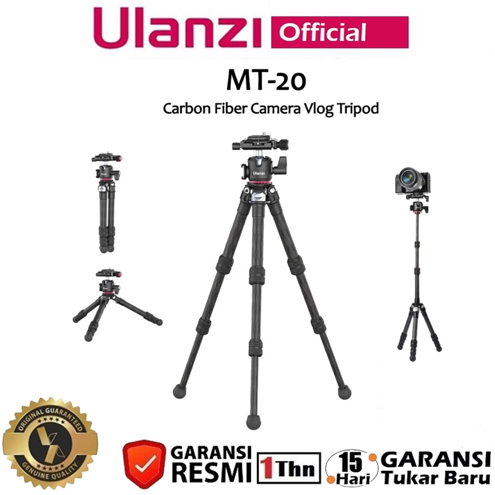 Jual Ulanzi MT-20 Professional Carbon Fiber Tripod Monopod | Shopee ...