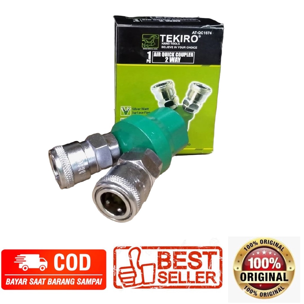 Jual Tekiro Air Quick Coupler Way Sambungan Selang Angin Cabang Tekiro Shopee Indonesia