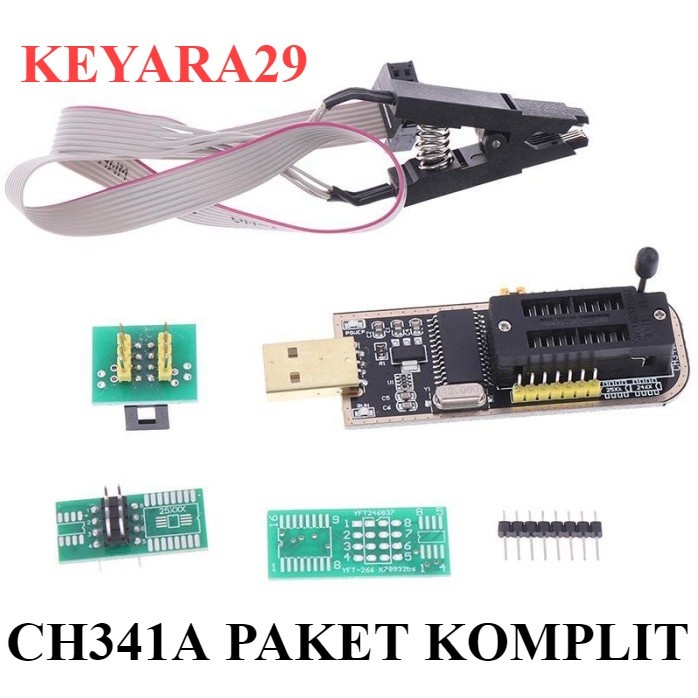 Jual CH341A CH341 CH 341 A 24 25 Series EEPROM Flash BIOS USB Programer ...