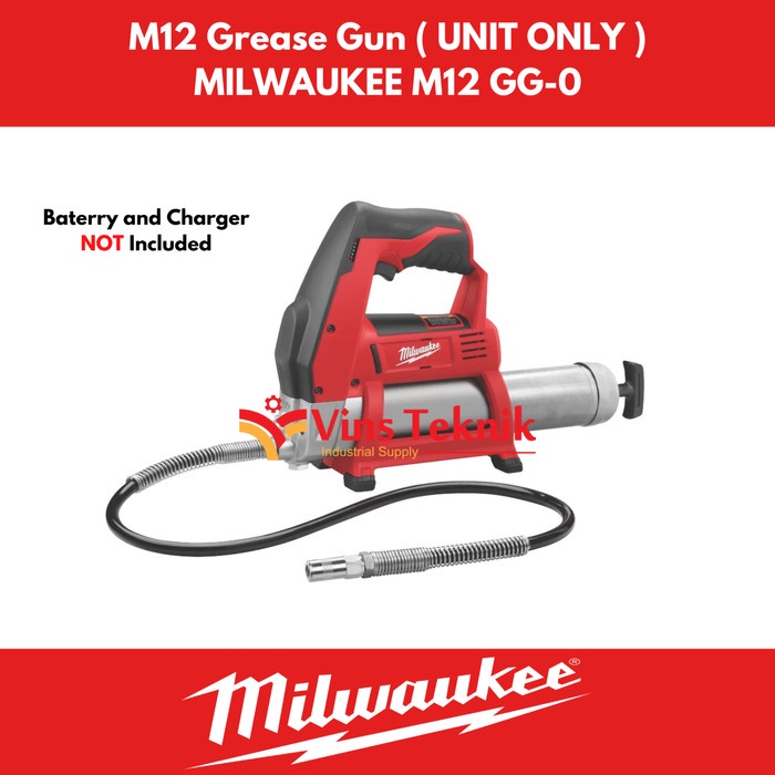 Jual Pompa gemuk M12 Grease Gun Cordless MILWAUKEE M12 GG0 Shopee