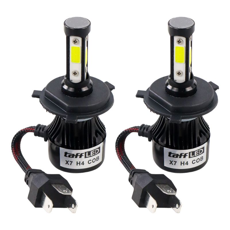 Lampu LED H4 Mobil X7 4sisi ORI Taffled pnp Avanza Xenia Ayla Sigra Kijang Panther