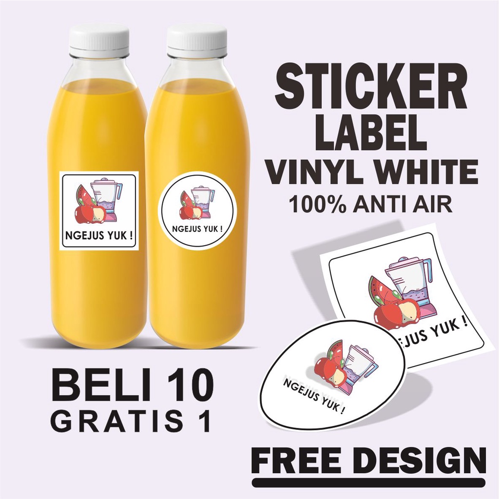 Jual Cetak Stiker Vinyl Anti Air / Cetak Stiker Label Transparan ...