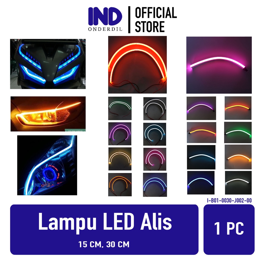Jual Lampu LED Variasi Alis DRL Elastis-Flexible Waterproof Tahan Air