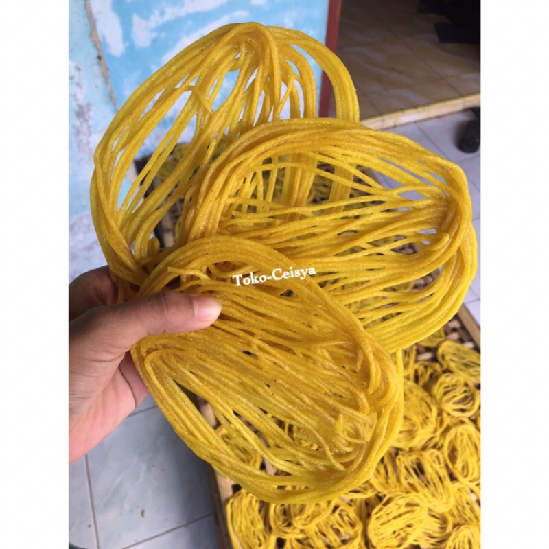 Jual Krupuk Mie Kuning Mireng Mentah Renyah Enak Gurih Murah 1kg