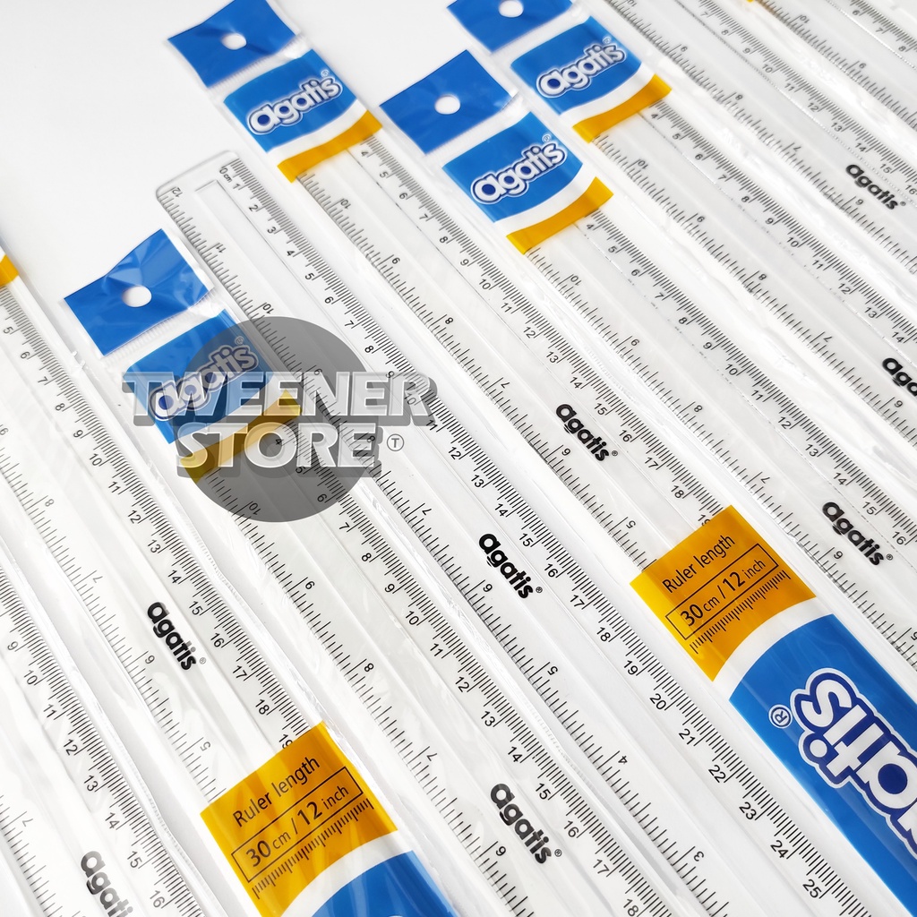 Jual AGATIS PENGGARIS 30cm BENING | Ruler | Shopee Indonesia
