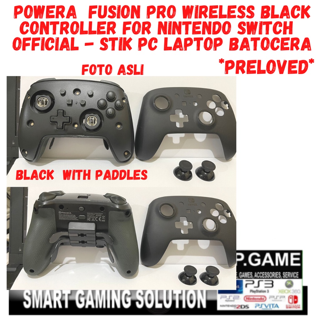 Jual PowerA Fusion Pro Wireless Controller Nintendo Switch+Kabel
