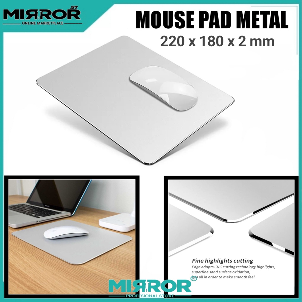 Jual Mouse Pad SKYLETTE Luxury Metal 220 x 180 x 2 mm Anti Selip High ...
