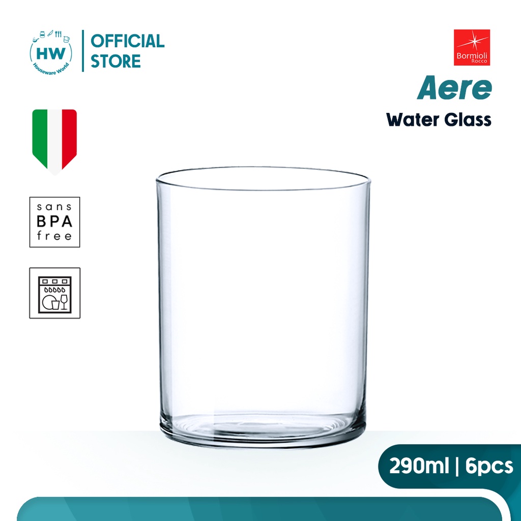Bicchieri Per Acqua Bormioli Rocco Diamond - Confezione Da 3 In Vetro, 300 Ml, Design Elegante