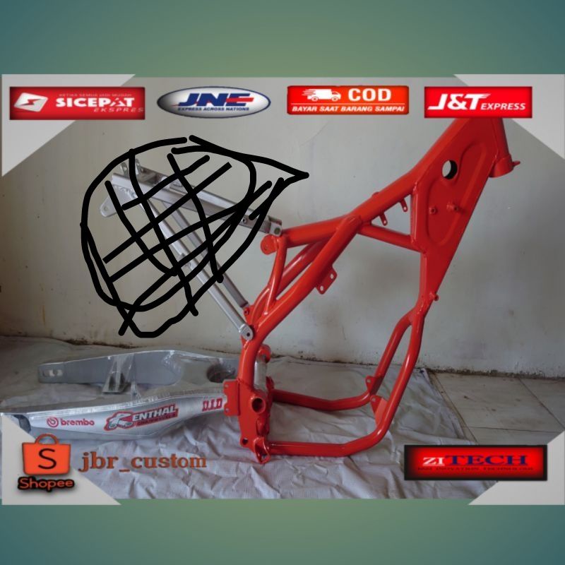 Jual Rangka Ktm Plus Swing Arm Tanpa Subframe Shopee Indonesia