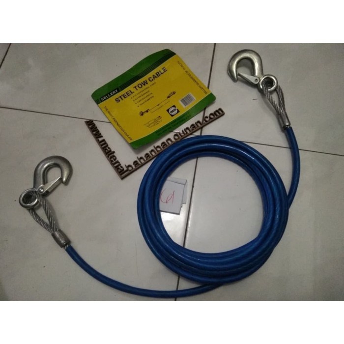 Jual Terlaris Tali Derek Penarik Antar Mobil Sling Cantelan Steel Tow ...