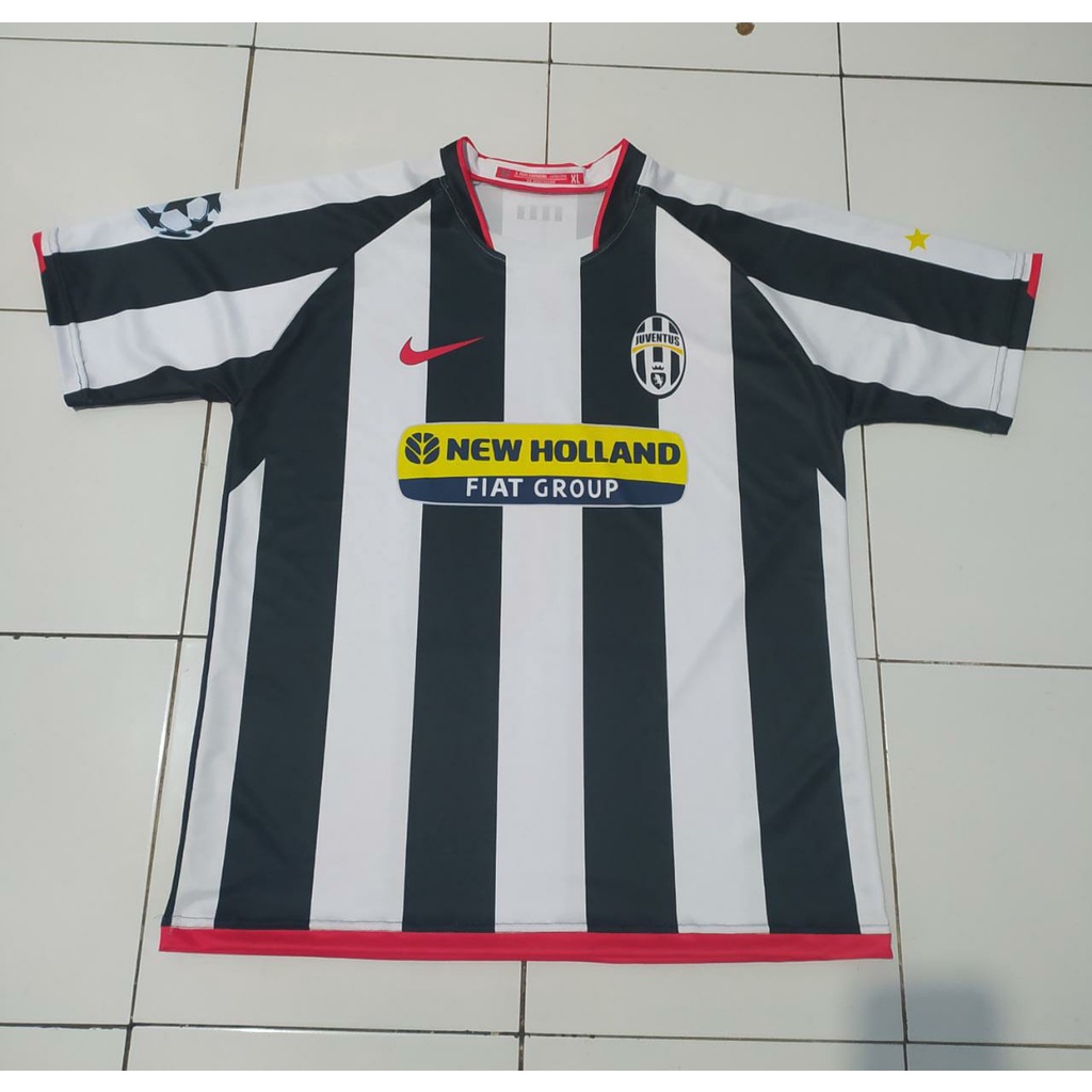 Maillot extérieur original Juventus 2007/08 Noir #11 Taille S