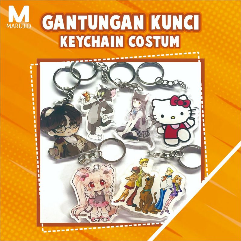 Jual CUSTOM KEYCHAIN | GANTUNGAN KUNCI AKRILIK | CUSTOM KEYCHAIN ...