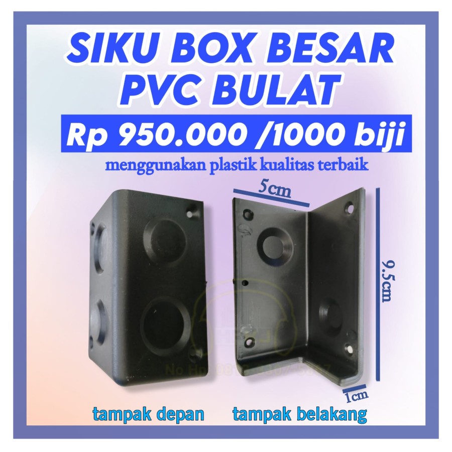 Jual ( 1000pcs ) SIKU BOX SPEAKER PVC BULAT 2 Siku salon pvc Bulat ...