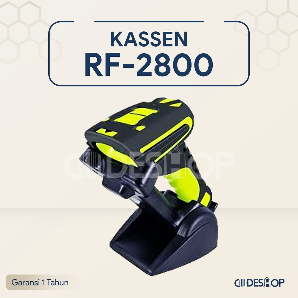 Jual Scanner Barcode Industrial Kassen RF-2800 2 Dimensi Wireless ...