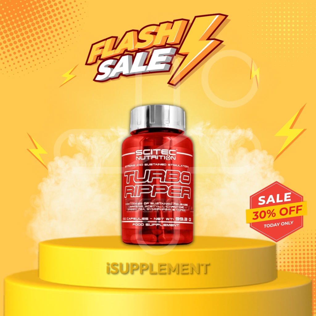 Jual Turbo Ripper 100caps Scitec Nutrition Official | Shopee Indonesia