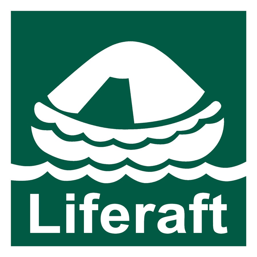 Jual STICKER SAFETY SIGN IMO PERKAPALAN LIFERAFT 15X15 / STIKER SAFETY ...