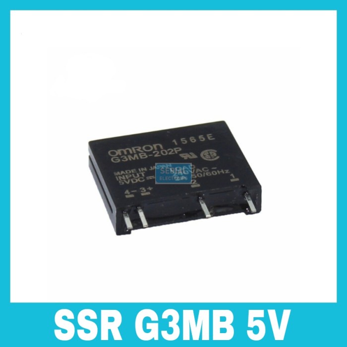Jual Solid state relay SSR OMRON G3MB202P5VDC 240V AC DC Load 2A 5V