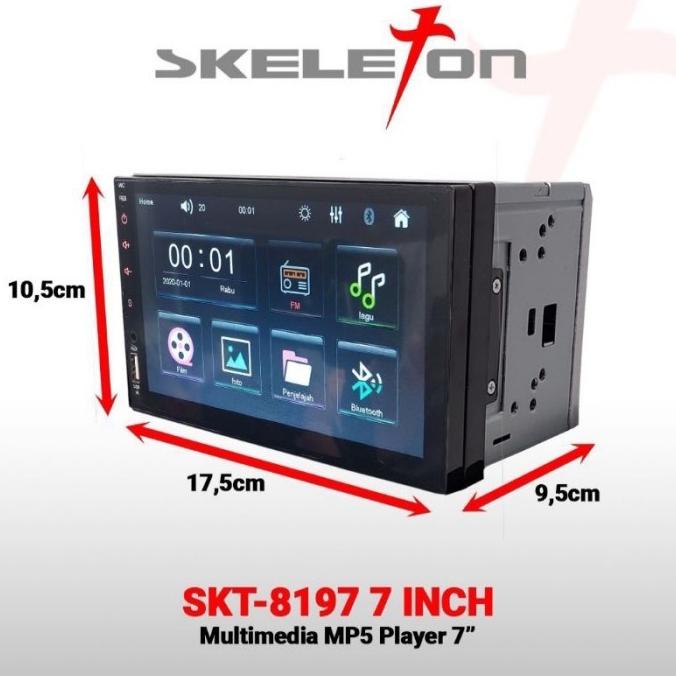 Jual SKELETON TV MOBIL HEADUNIT DOUBLE DIN SKT-8197 