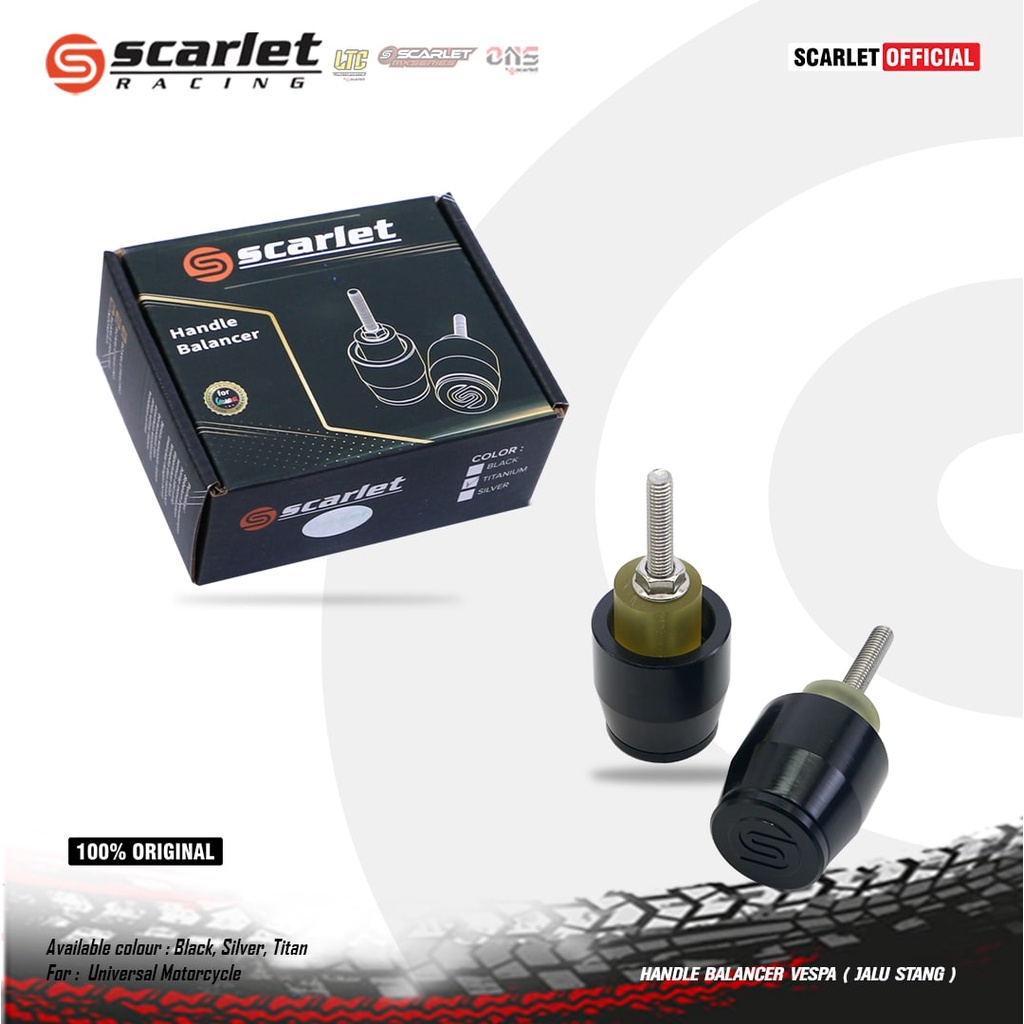 Jual Scarlet Racing - Handle Balancer Vespa Bar End Handle Balancer ...