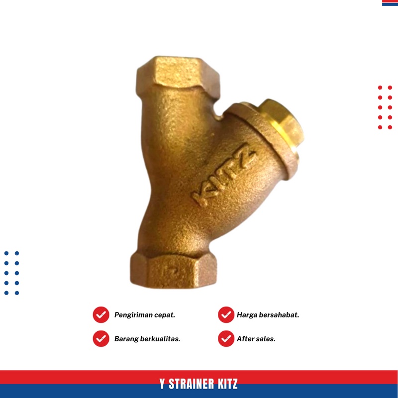 Jual 1 1/2 Inch y Strainer KITZ kuningan Shopee Indonesia
