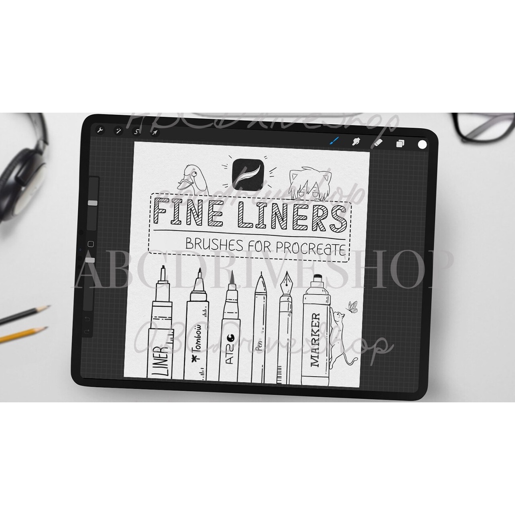 Jual Procreate Brush - Fineliners Brushes for Procreate | Shopee Indonesia