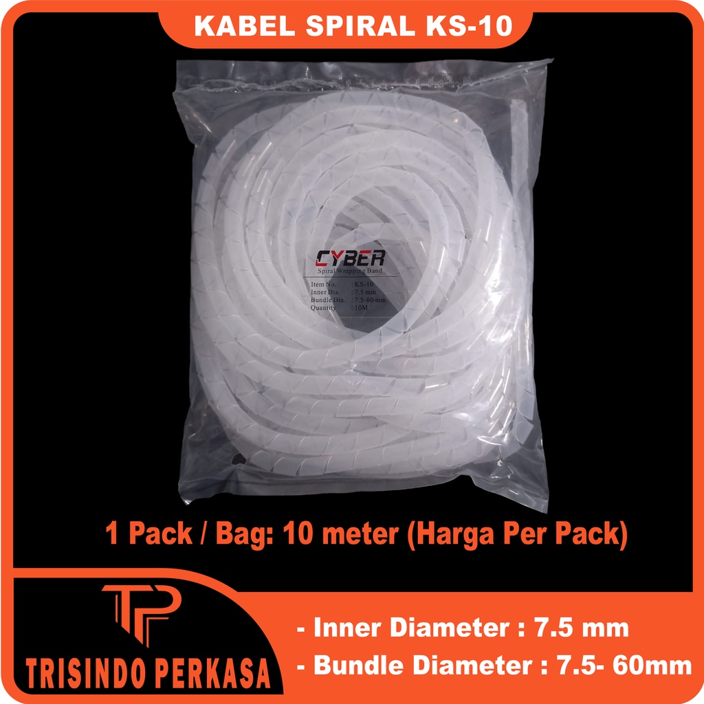 Jual Kabel Spiral Spiral Wrapping Band Ks 10 Ks 10 Ks10 Spiral Kabel Pelindung Cable Spiral