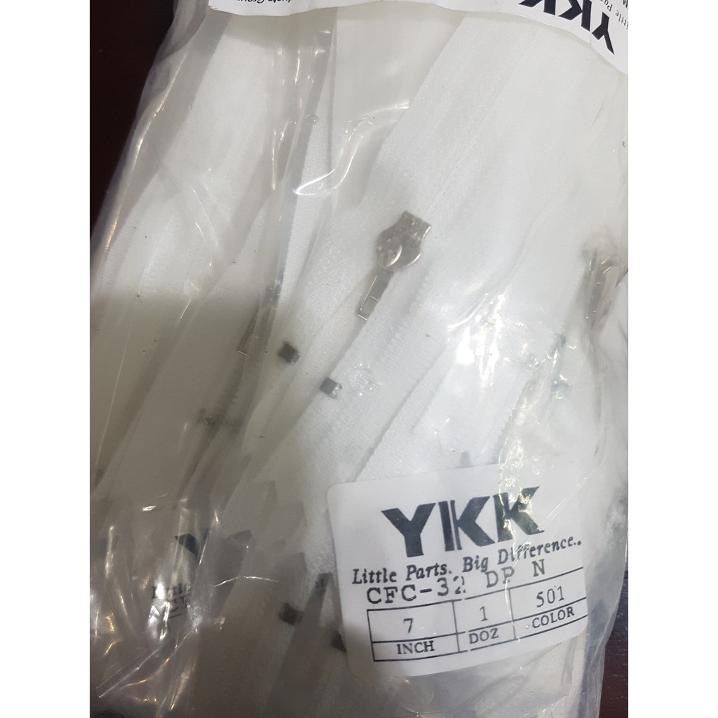 Jual Resleting YKK 7 inch 17.5 cm / RIT YKK CFC 32 17,5 cm Kepala Nikel ...