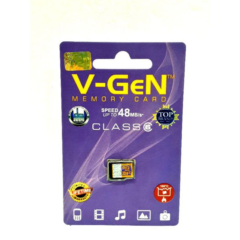 Jual V-GEN Micro SD Vgen 32GB MicroSD Memory Card Original | Shopee ...