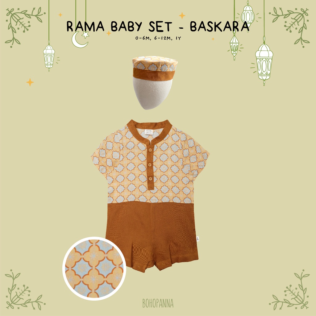 Jual BOHOPANNA - Rama Baby Set - Setelan/Koko + Peci Bayi - 0-1Y ...