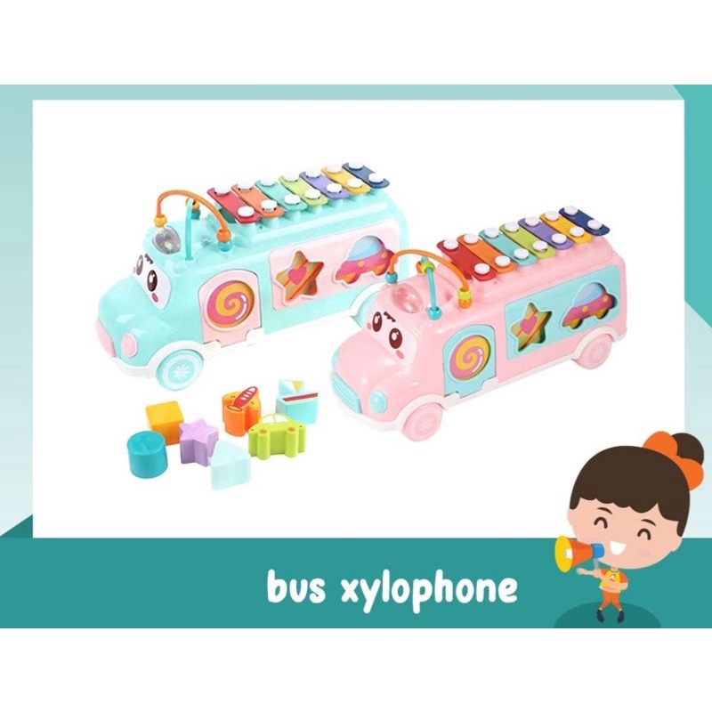 Jual BUS XYLOPHONE / TRUCK XYLOPHONE mobil 3in1 bus xylophone/ musik