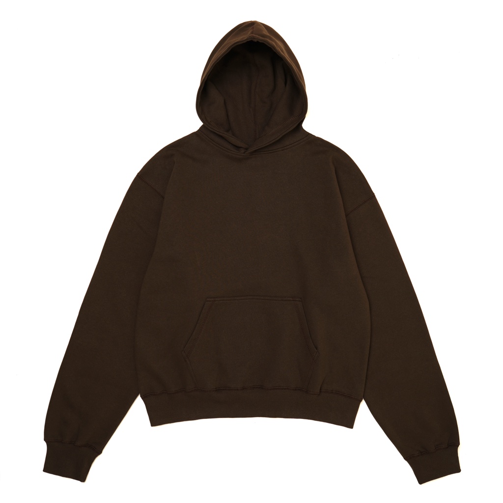 Jual Insurgent Club Heavyweight Hoodie Basic Boxy Brown 330gsm