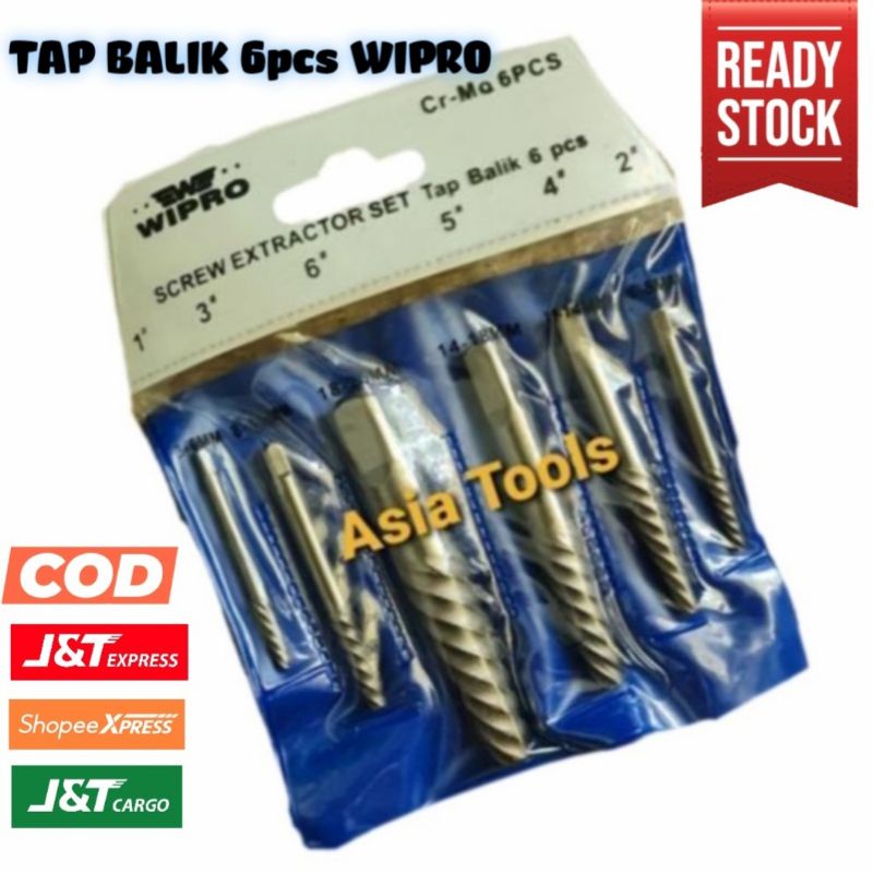 Jual Wipro Alat Pembuka Baut Rusak Tap Balik Wipro Set Pcs No Shopee Indonesia