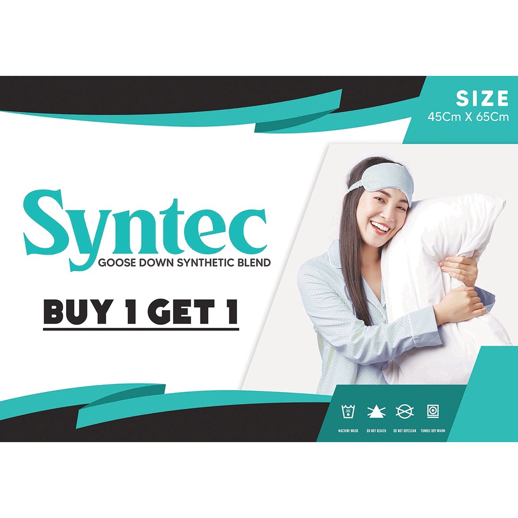 Jual Buy Get Bantal Tidur Syntec Bulu Angsa Sintetis Uk X Cm