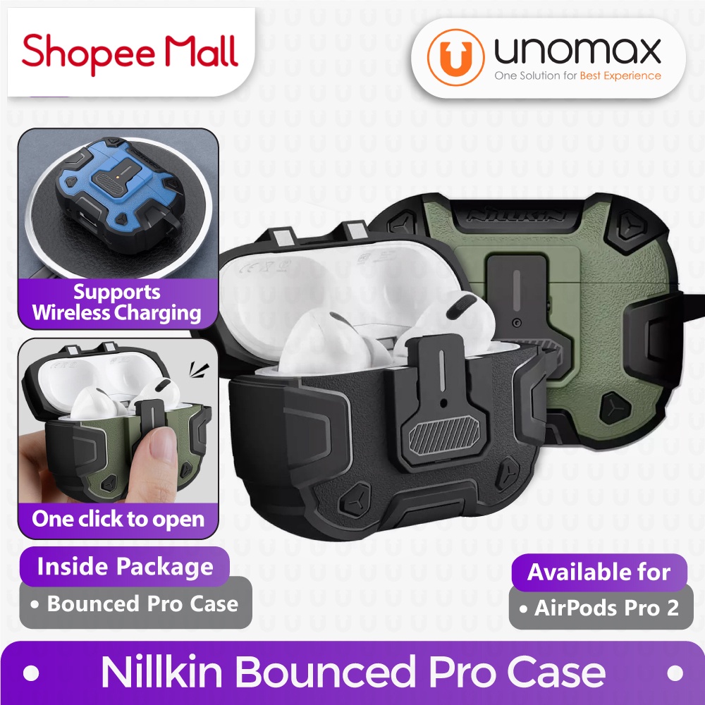 Jual Case AirPods Pro Nillkin Bounce Pro Shock Resistant Hybrid