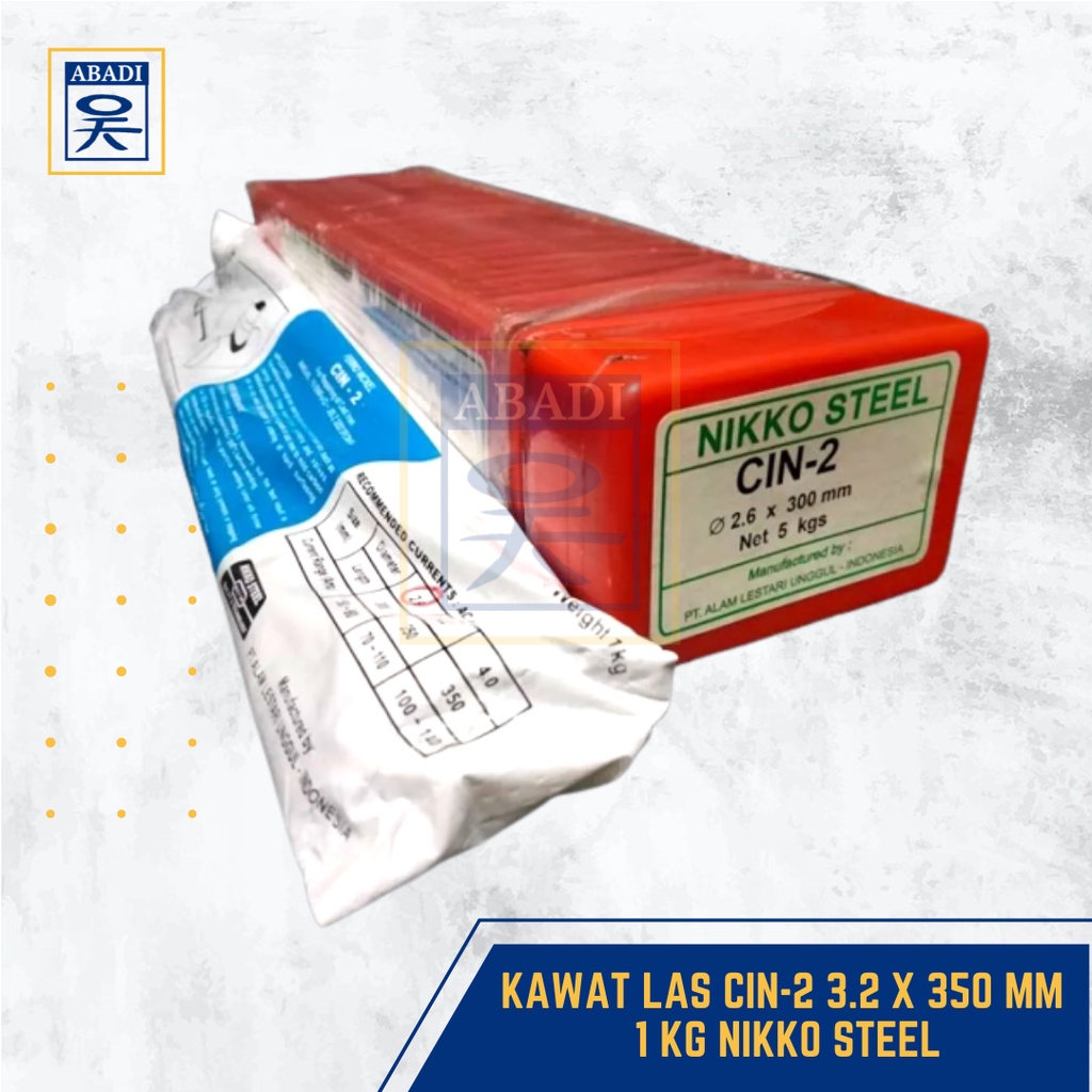 Jual kawat las cin 2 3 2 x 350 mm 1 kg nikko steel shopee indonesia