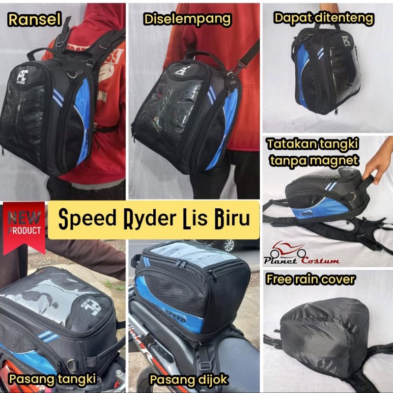 Jual PCTL9 SPEED RIDER tas tangki tankbag motor tanpa magnet untuk ...
