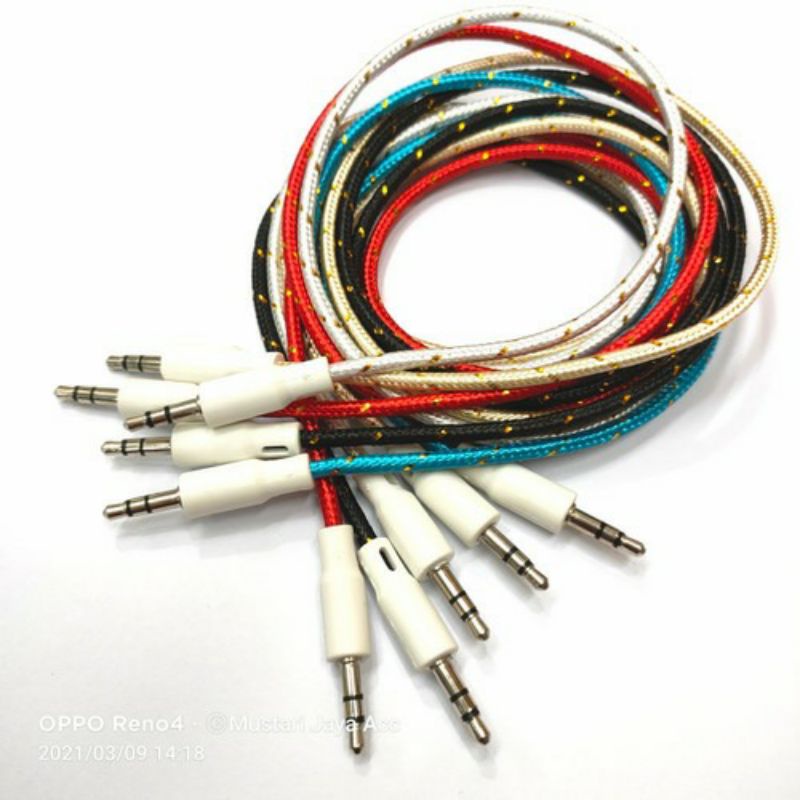 Jual Kabel Aux Audio Ke Model Tali Sepatu Meter Shopee Indonesia