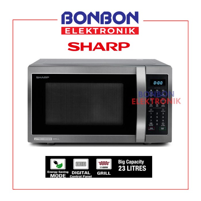 Jual Sharp Microwave Grill Inverter Oven 23 Liter R650GX(BS) / R650GX