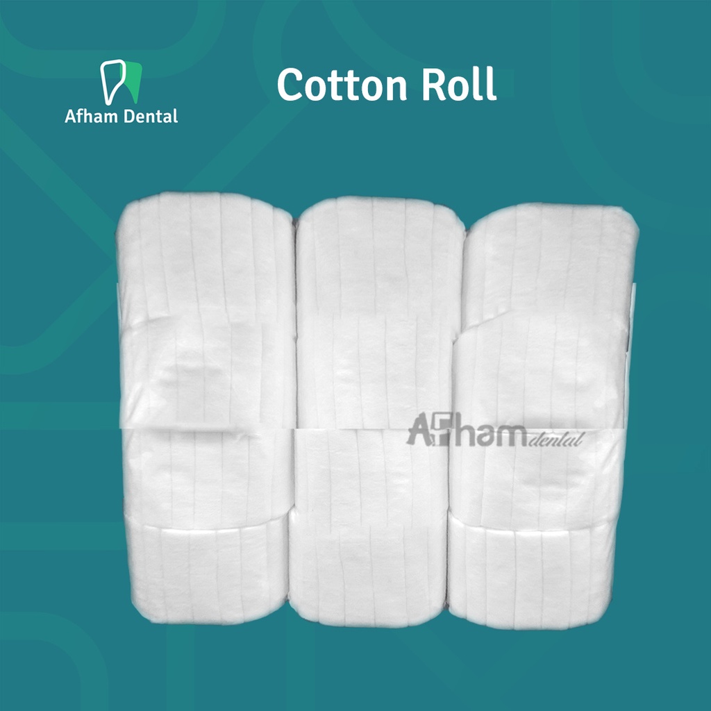 Jual DENTAL COTTON ROLL COTTONROLL KAPAS GULUNG GIGI / AFHAM DENTAL ...
