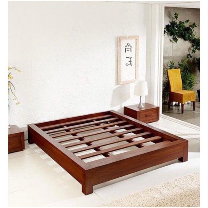 Jual Dipan Minimalis Kayu Jati Model Simple Rangka Tempat Tidur Jati ...