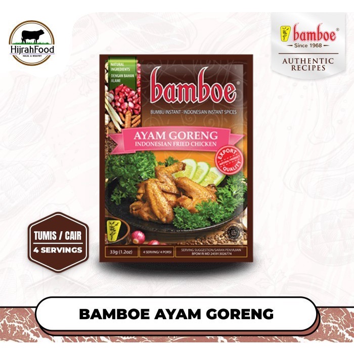 Jual Bamboe Bumbu Ayam Goreng Indonesian Fried Chicken Spice Mix