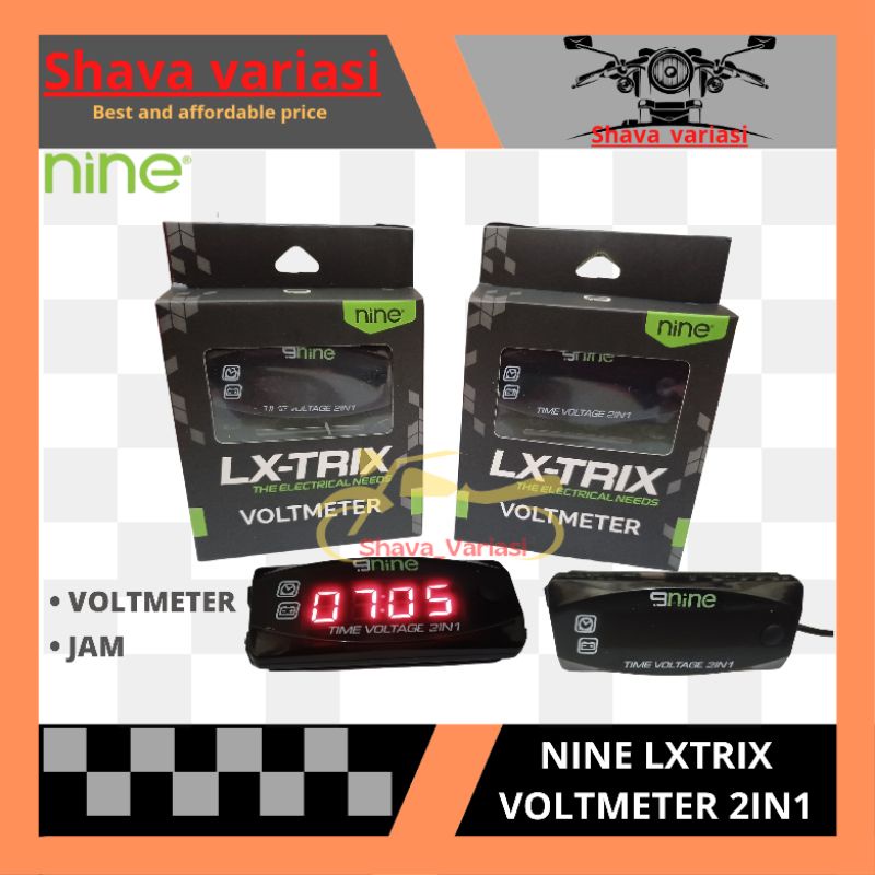 Jual VOLTMETER 2IN1 ( VOLTMETER+TIME ) untuk pengukur tegangan aki