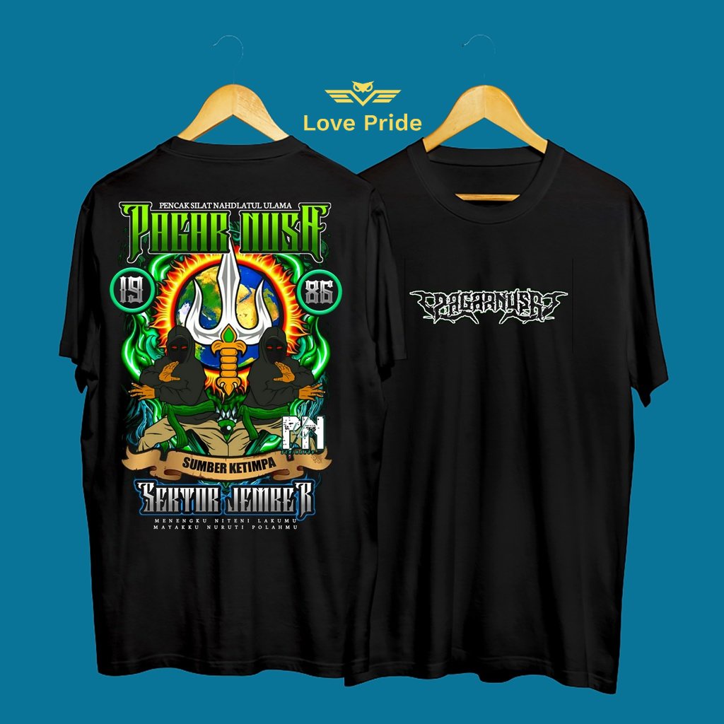 Jual Kaos Tshirt Baju Distro Pencak Silat Nahdatul Ulama Pagar Nusa Sumber Ketimpa Sektor Jember