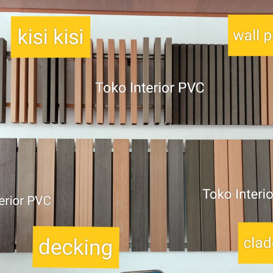 Jual kisi kisi wpc kayu minimalis facade banyak pilihan shopee indonesia