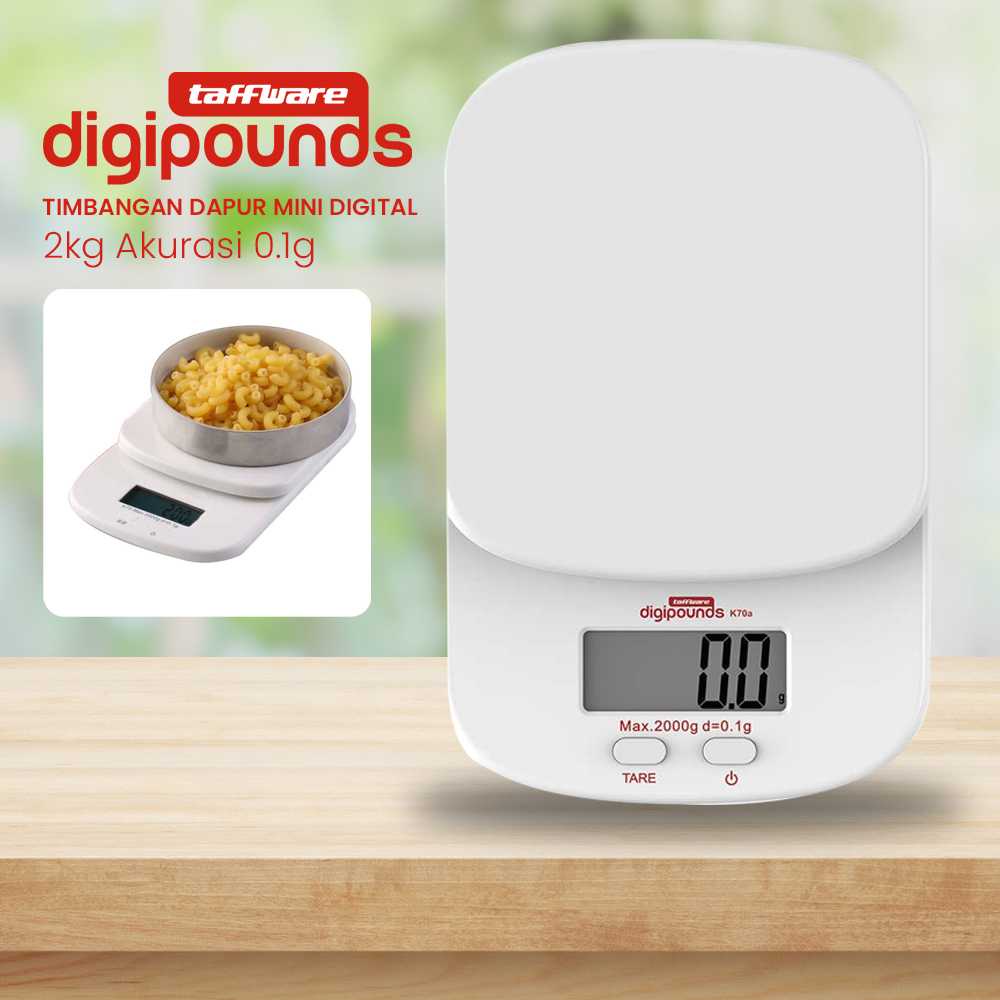 Jual Taffware Digipounds Timbangan Dapur Mini Digital Kg Akurasi G K A Shopee Indonesia