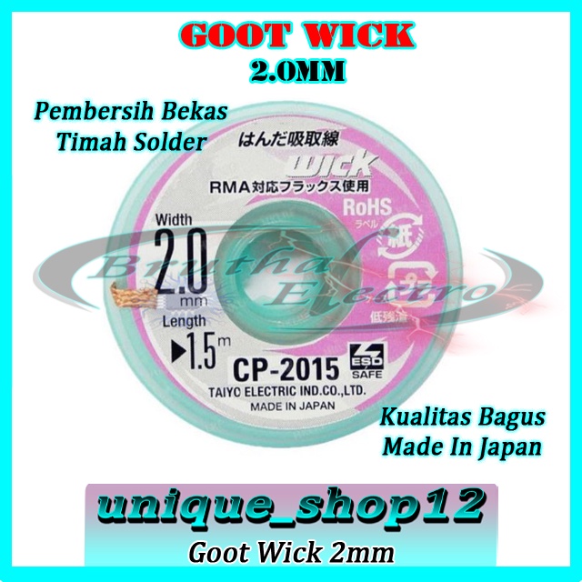 Jual Goot Wick 2mm Desoldering Braid Gootwick Pelepas Pembersih Timah ...