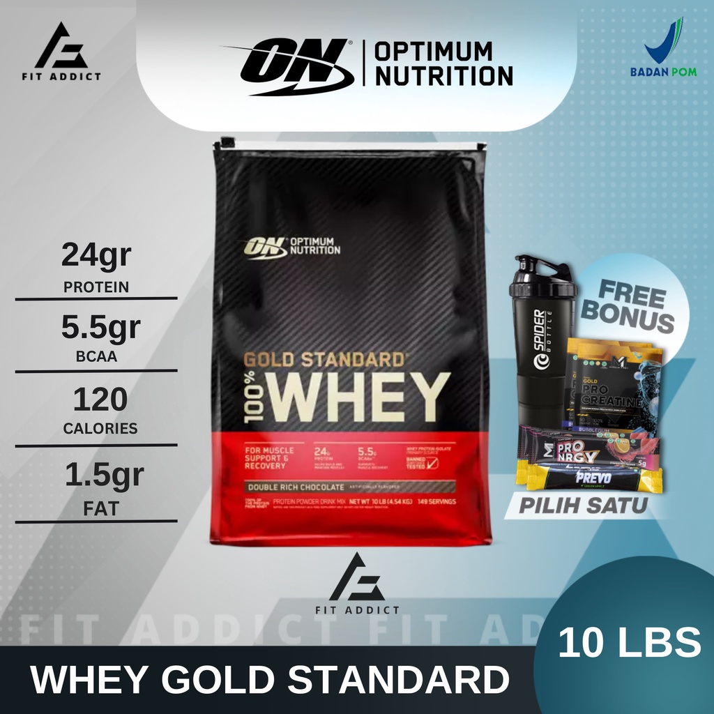 Jual On Whey Gold Standard 10 Lbs 10lbs 10 Lb 10lb On Wgs 10 Lbs 10lbs Optimum Nutrition 4770