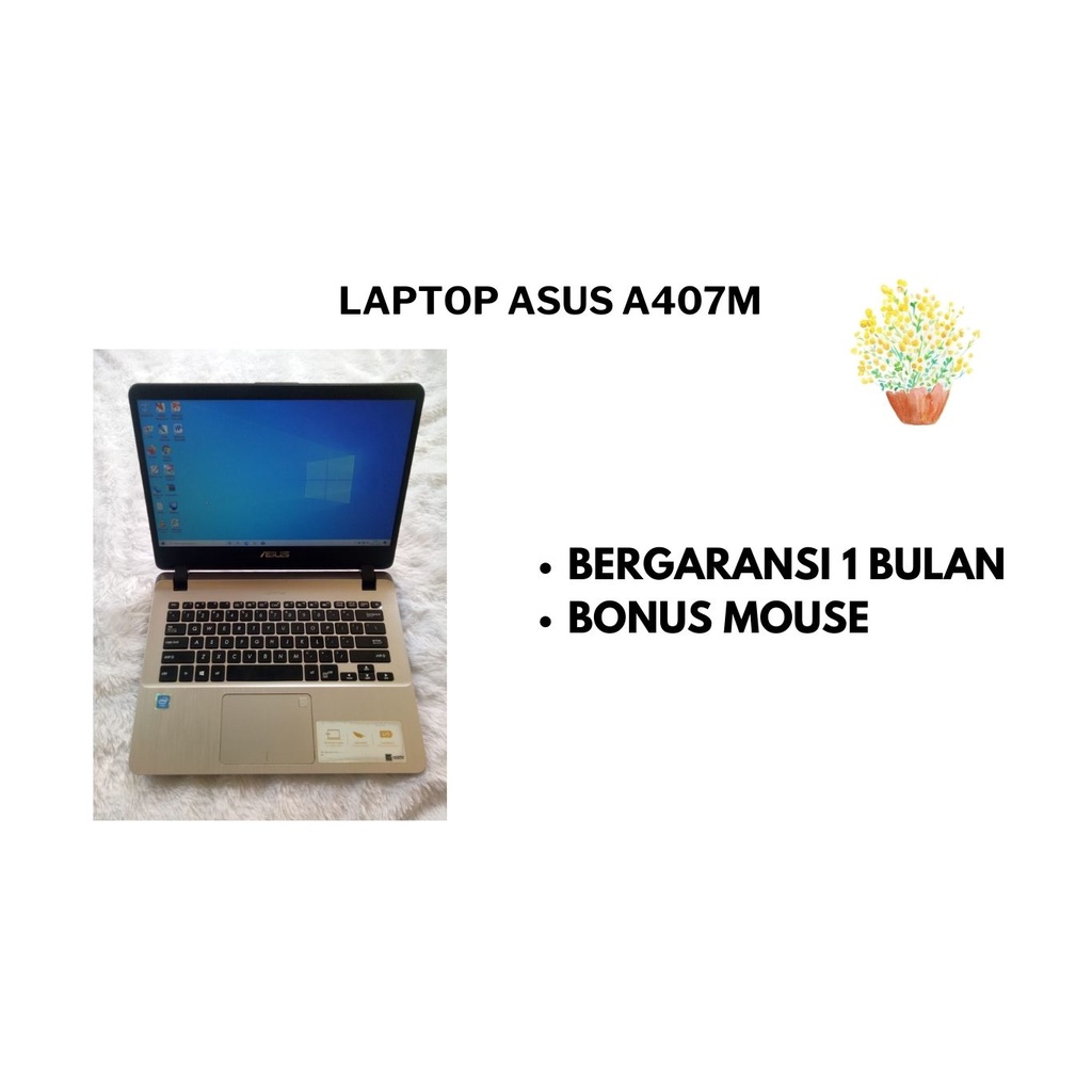 Jual LAPTOP ASUS A407M,LAPTOP BEKAS BERKUALITAS,LAPTOP SECOND MURAH