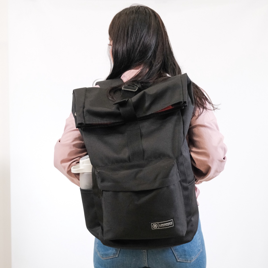 Jual LOKOMOKO - Tas ransel Bagpack Rolltop Draco Pria Wanita | Shopee ...